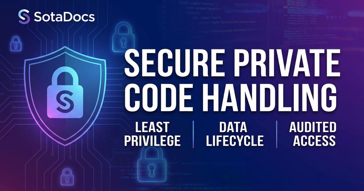 How SotaDocs Handles Private Code Securely
